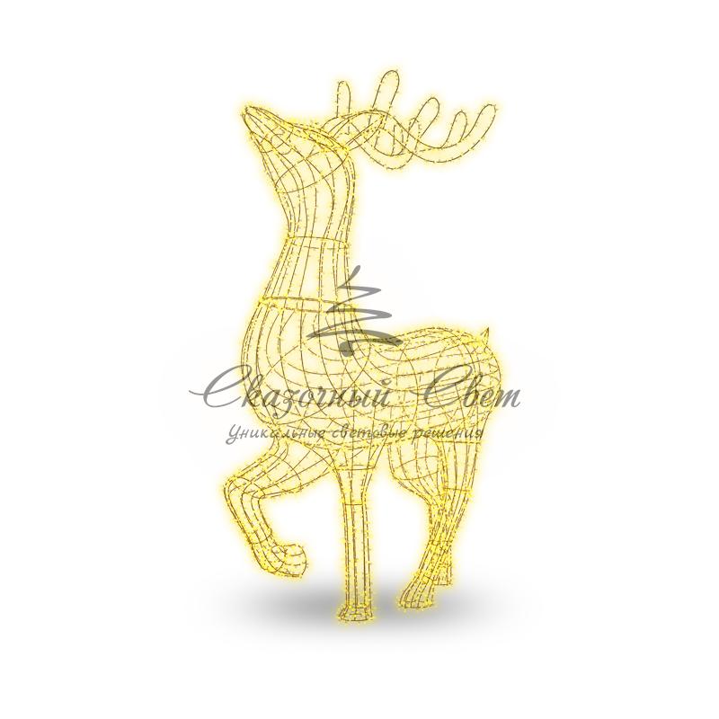 Фигура объемная «Северный олень» 300х200 см, 3000 LED, IP65, цвет свечения теплый белый NEON-NIGHT - Image 2