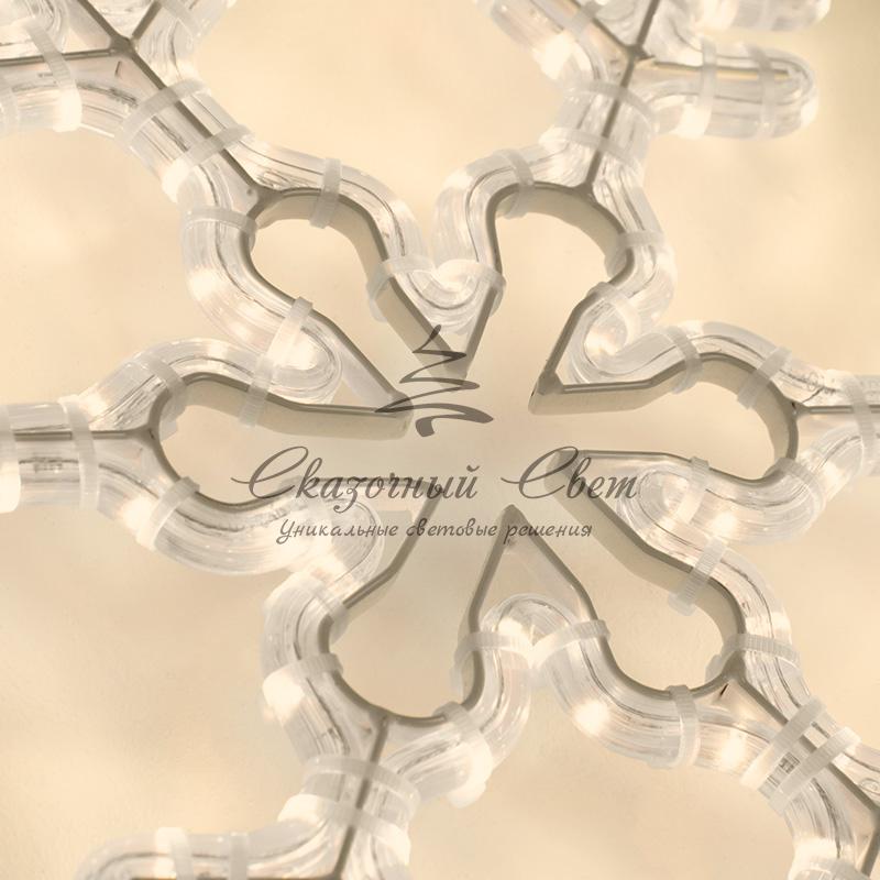 Фигура "Большая Снежинка" цвет ТЕПЛЫЙ БЕЛЫЙ, размер 95*95 см NEON-NIGHT - Image 2