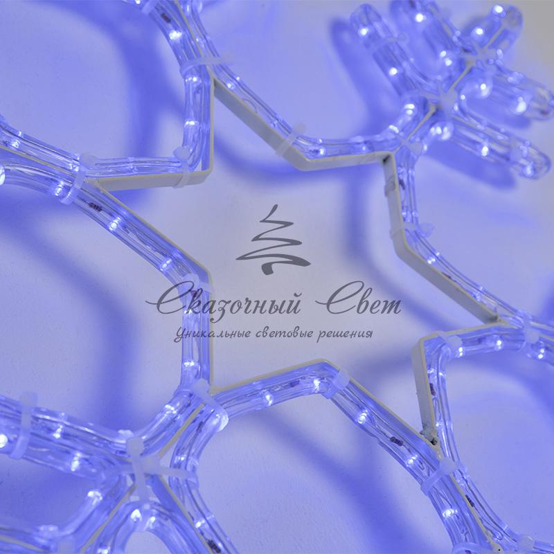 Фигура "Снежинка" LED Светодиодная, без контр. размер 55*55см, "СИНЯЯ" NEON-NIGHT - Image 2