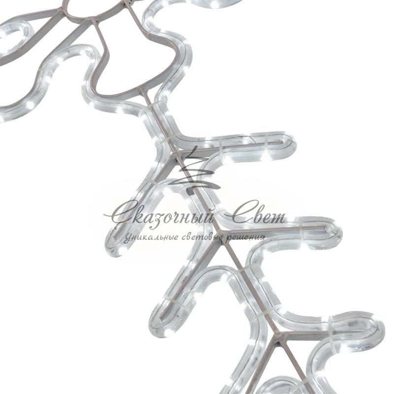 Фигура световая "Снежинка" цвет белый, размер 95*95 см, мерцающая NEON-NIGHT - Image 2