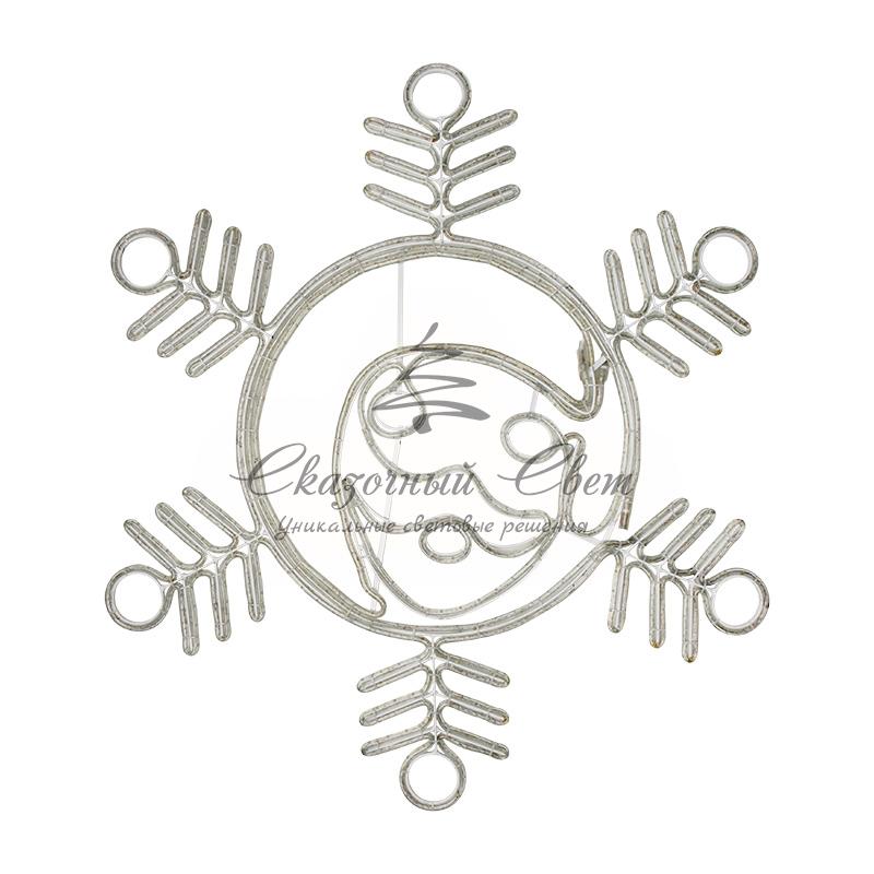 Фигура "Снежинка с Дедом Морозом" размер 107*95см, 14м дюралайт NEON-NIGHT - Image 2