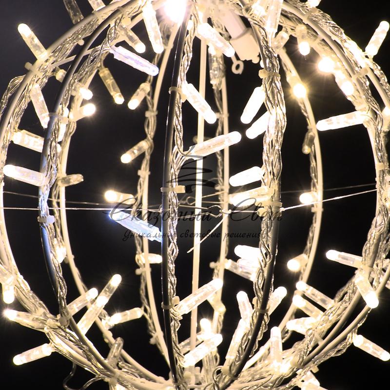 Шар светодиодный 230V, диаметр 30 см, 120 светодиодов, эффект мерцания, цвет теплый белый NEON-NIGHT - Image 2