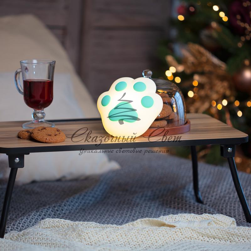 Силиконовый ночник «Кошачья лапа» бирюзовый, NEON-NIGHT - Image 2