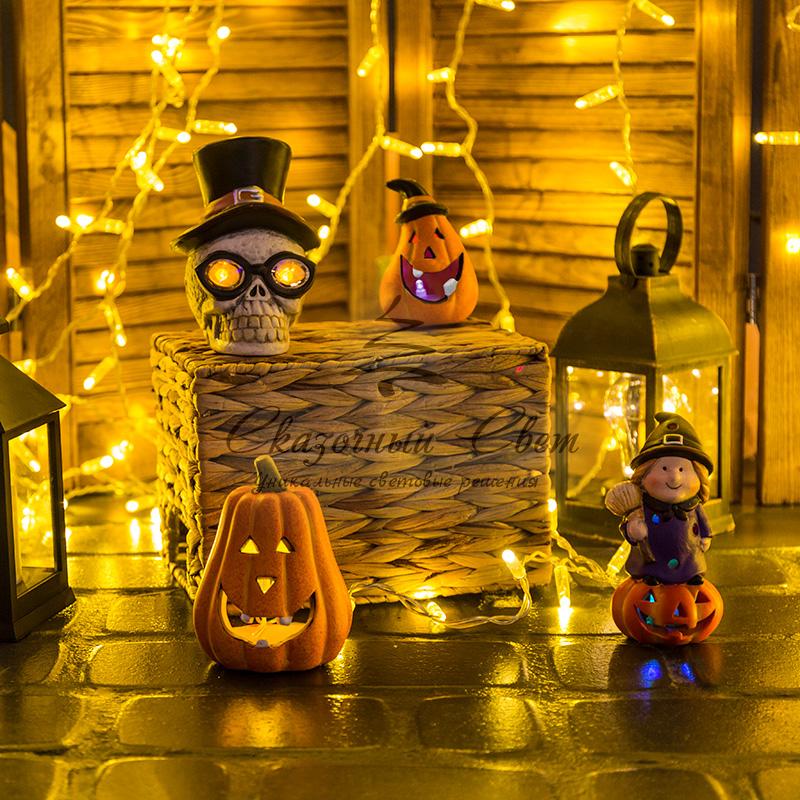 Керамическая фигурка «Ведьма на тыкве» 8х8х14.8 см - Image 2