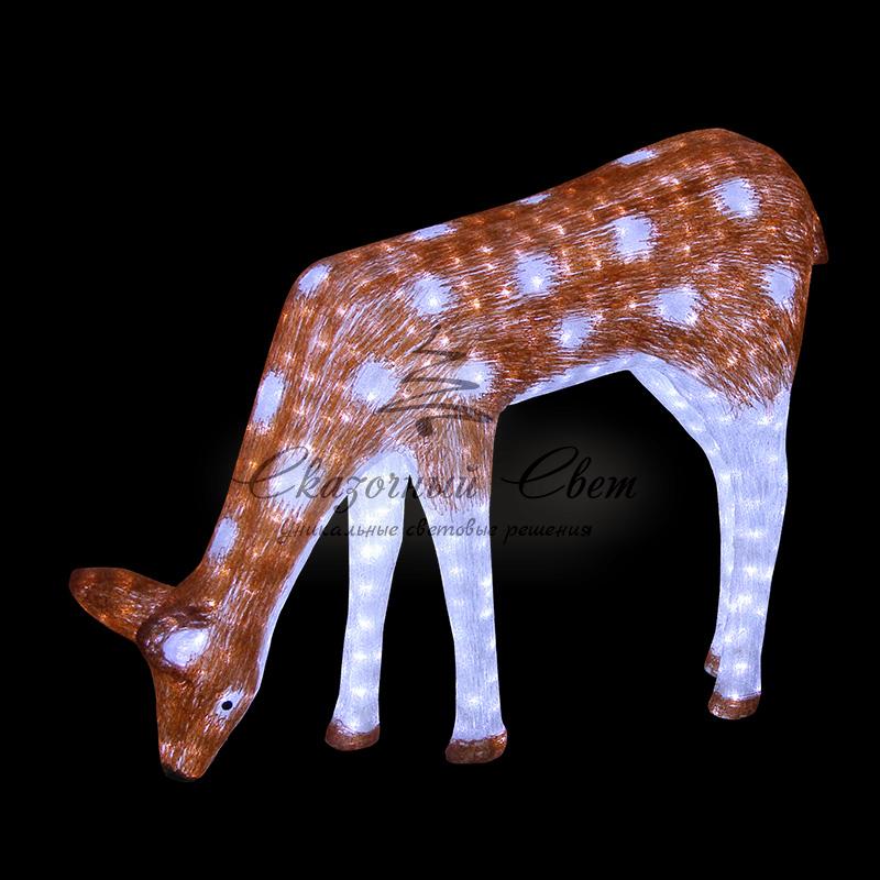 Акриловая светодиодная фигура "Олень мама коричневая" 82х116 см, 300 светодиодов IP65 понижающий трансформатор в комплекте, NEON-NIGHT - Image 2