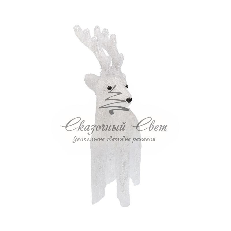 Акриловая светодиодная фигура "Северный олень" 45 см, 100 светодиодов, IP65, понижающий трансформатор в комплекте, NEON-NIGHT - Image 2