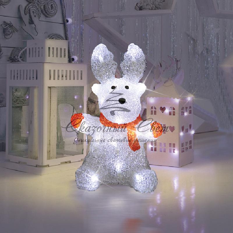 Акриловая светодиодная фигура «Олененок в шарфе» 20х17х30 см, 24 светодиода, батарейки 2хAA (не входят в комплект) NEON-NIGHT - Image 2