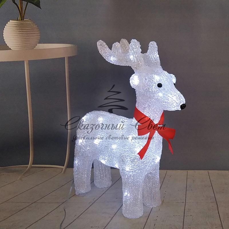 Акриловая светодиодная фигура "Оленёнок" 30х14х35 см, 4,5 В, 3 батарейки AA (не входят в комплект), 40 светодиодов, NEON-NIGHT - Image 2