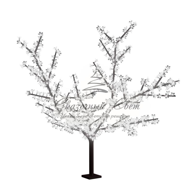 Светодиодное дерево "Сакура", высота 3,6м, диаметр кроны 3,0м, белые светодиоды, IP 65, понижающий трансформатор в комплекте, NEON-NIGHT - Image 2