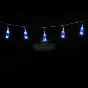 Светодиодная Гирлянда «Капли» Белая, 24В, 16 LED