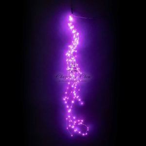 Гирлянда Роса «Конский Хвост» 1,5м Розовая, 12В, 350 LED, Провод Прозрачный Проволока, IP67