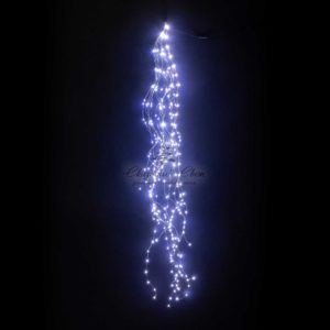 Гирлянда Роса «Конский Хвост» 1,5м Белая, 12В, 350 LED, Провод Прозрачный Проволока, IP67