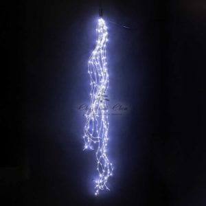 Гирлянда Роса «Конский Хвост» 2,5м Белая, 24В, 700 LED, Провод Прозрачный Проволока, IP67