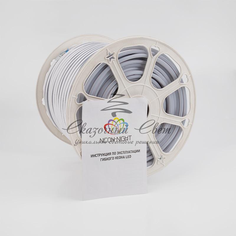 Гибкий неон LED SMD 8х16 мм, двухсторонний, теплый белый, 120 LED/м, бухта 100 м - Image 3