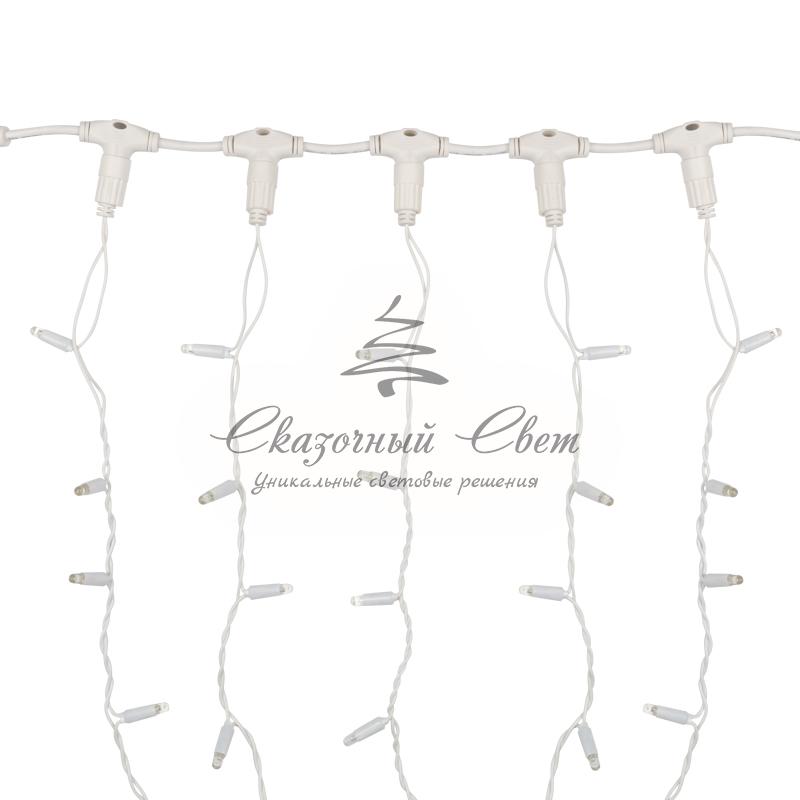 Гирлянда "Светодиодный Дождь" 2х1,5м, постоянное свечение, белый провод, 230 В, диоды ТЕПЛЫЙ БЕЛЫЙ - Image 3