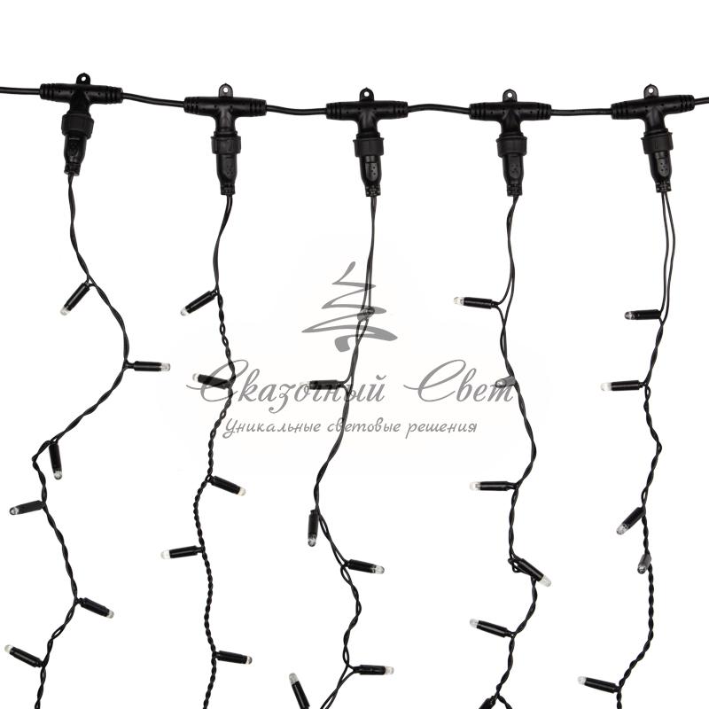 Гирлянда «Светодиодный дождь» 2х3 м, постоянное свечение, черный провод, 230 В, диоды синие, 760 LED - Image 3