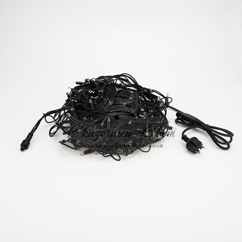 Гирлянда «Айсикл» («Бахрома») светодиодная 3,2х0,9 м, 120 LED, черный провод каучук, теплое белое свечение NEON-NIGHT - Image 3