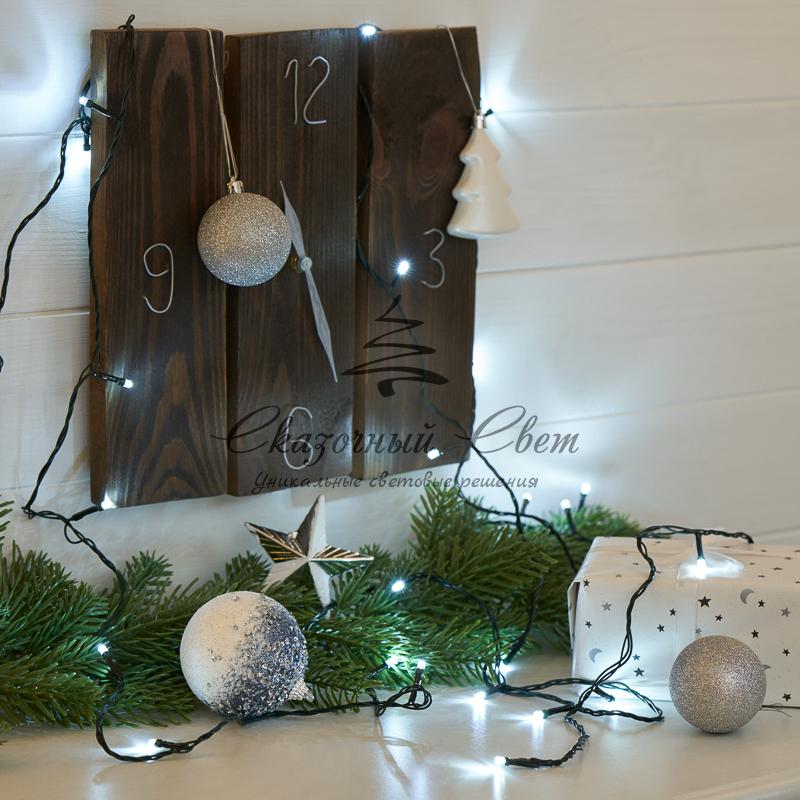 Гирлянда "Твинкл Лайт" 4 м, темно-зеленый ПВХ, 25 LED, цвет белый - Image 3