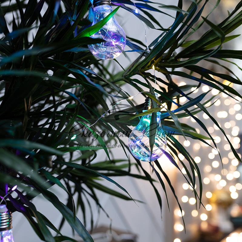 Гирлянда светодиодная "Ретро-лампы", 3 м, Мультиколор - Image 3