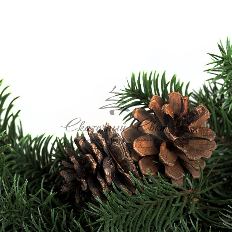 Еловый венок с шишками NEON-NIGHT Ø 45см, Литой - Image 3