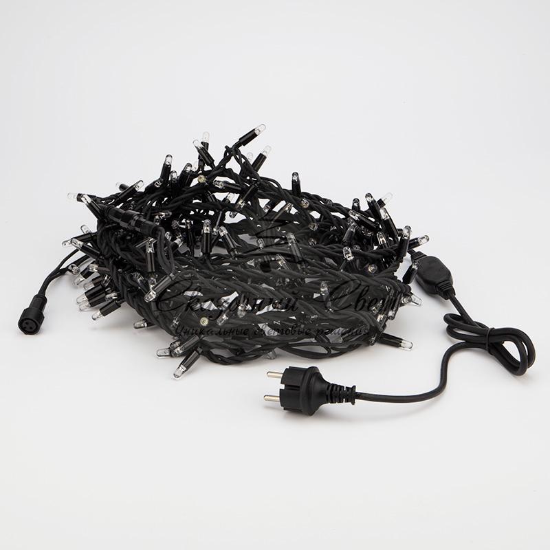 Гирлянда «Кластер» 10 м, 200 LED, черный каучук, IP67, соединяемая, цвет свечения белый NEON-NIGHT - Image 3