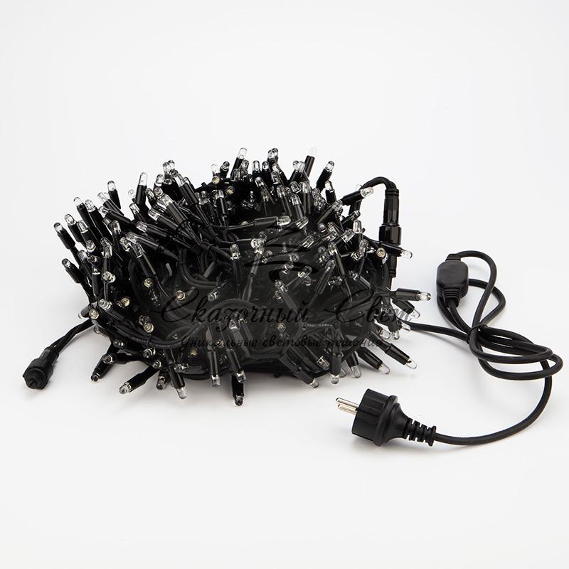 Гирлянда «Кластер» 10 м, 400 LED, черный каучук, IP67, соединяемая, цвет свечения белый NEON-NIGHT - Image 3