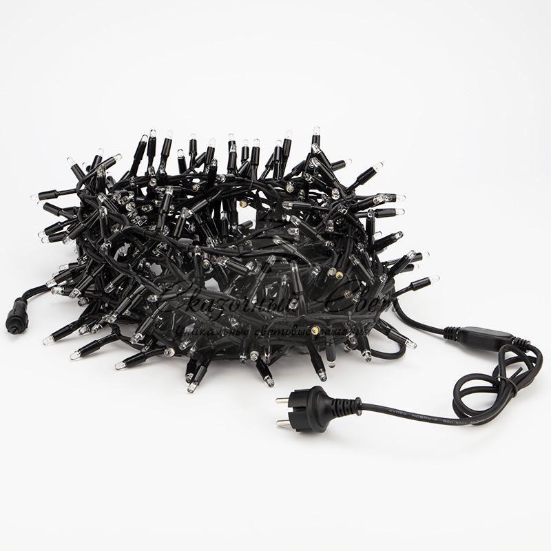 Гирлянда «Кластер» 10 м, 400 LED, черный каучук, IP67, соединяемая, цвет свечения теплый белый NEON-NIGHT - Image 3