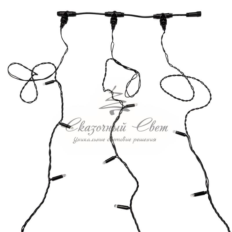 Гирлянда "LED ClipLight" 24V, 3 нити по 20 м, свечение с динамикой, цвет диодов Желтый - Image 3