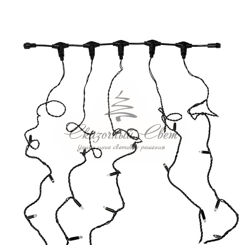 Гирлянда "LED ClipLight" 24V, 5 нитей по 20 метров, цвет диодов Зеленый, Flashing (Белый) - Image 3