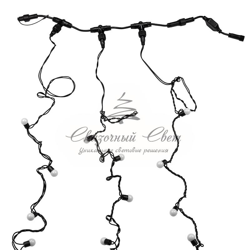 Гирлянда "LED ClipLight - МУЛЬТИШАРИКИ" 24V, 3 нити по 20 м, свечение с динамикой, цвет диодов RGB - Image 3