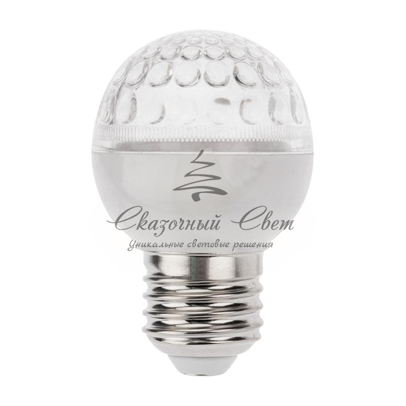 Лампа шар e27 10 LED Ø50мм синяя 24В (постоянное напряжение) - Image 3