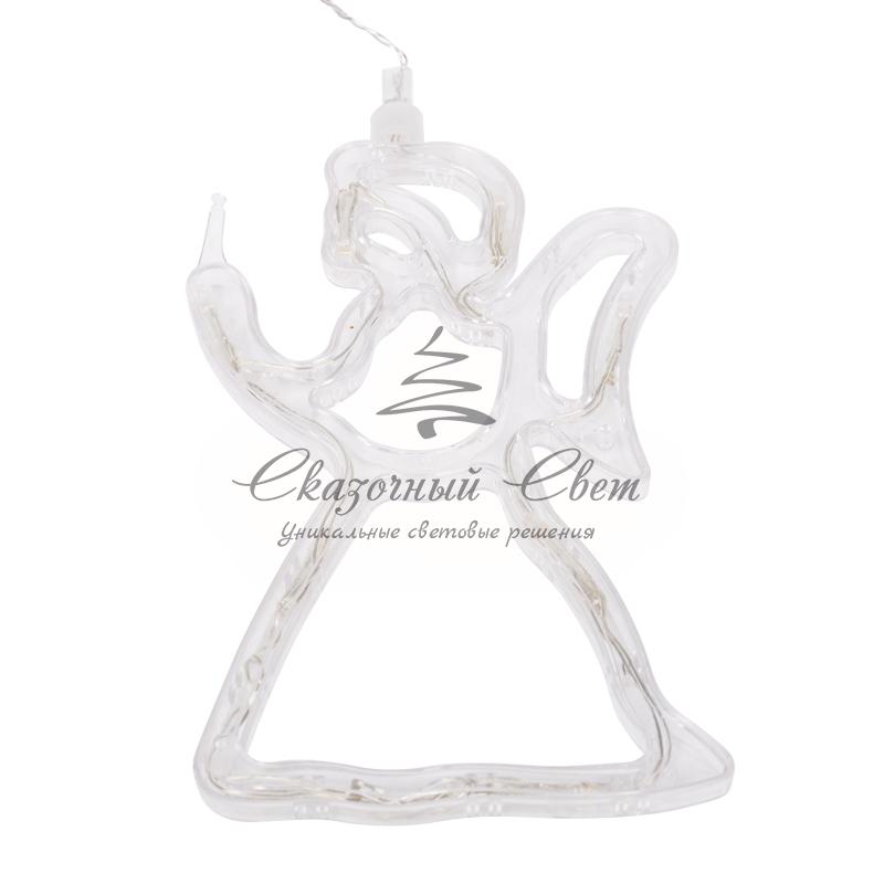 Фигура светодиодная "Ангелок" на присоске с подвесом, цвет ТЕПЛЫЙ БЕЛЫЙ - Image 3