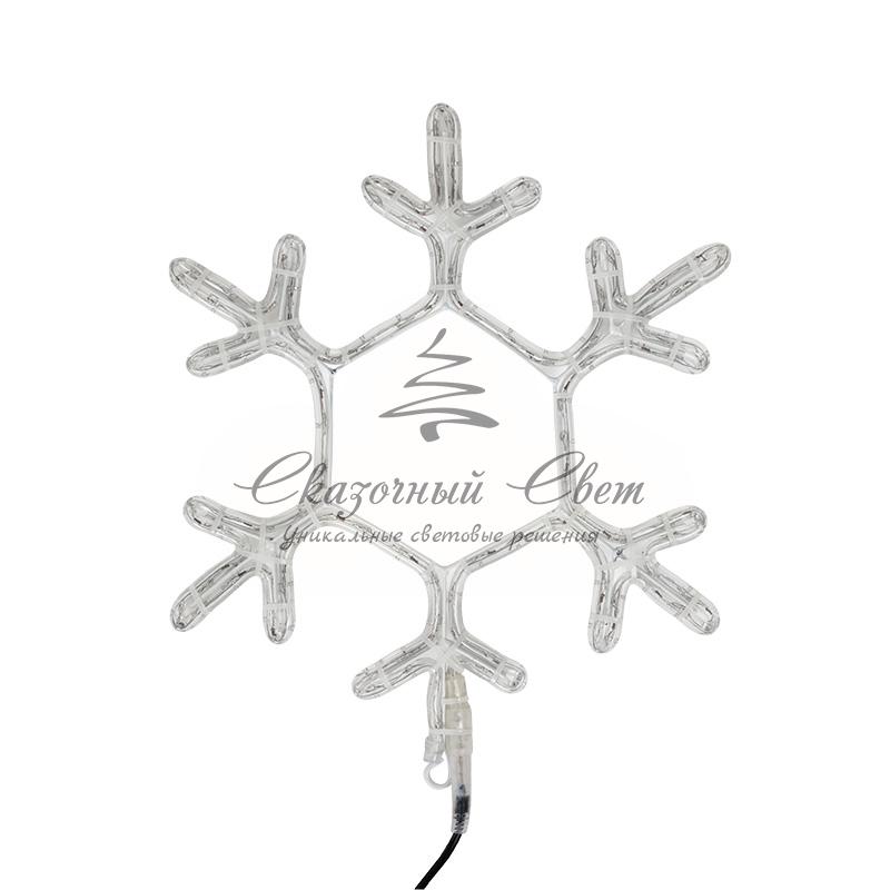 Фигура "Снежинка" цвет ТЕПЛЫЙ БЕЛЫЙ, размер 45*38 см NEON-NIGHT - Image 3