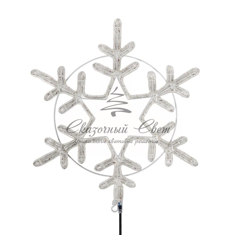 Фигура "Снежинка" цвет ТЕПЛЫЙ БЕЛЫЙ, размер 55*55 см NEON-NIGHT - Image 3