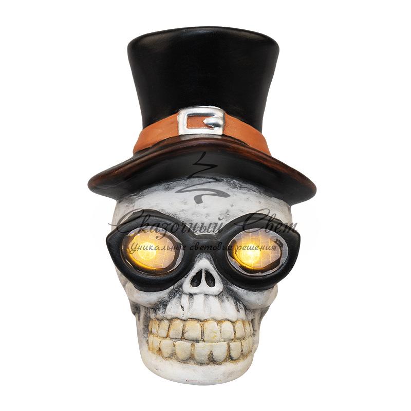Керамическая фигурка «Череп в шляпе» 13.2х10.3х14.3 см - Image 3