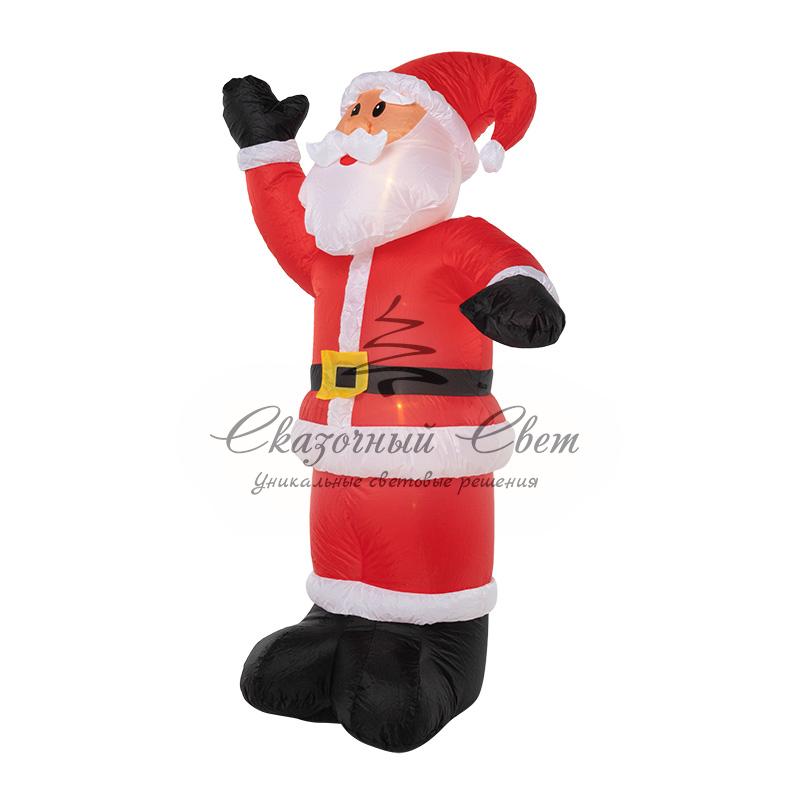 3D фигура надувная "Дед Мороз приветствует", размер 240 см, внутренняя подсветка 5 LED, компрессор с адаптером 12В, IP 65 NEON-NIGHT - Image 3
