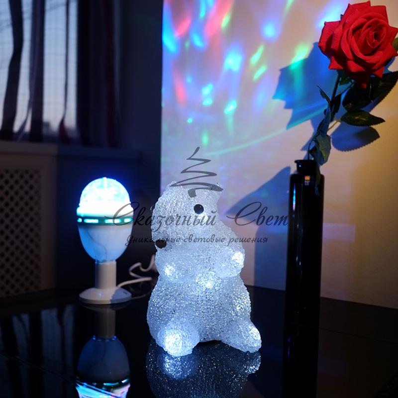 Акриловая светодиодная фигура "Белка" 17,5х12х18 см, 4,5 В, 3 батарейки AAA (не входят в комплект), 12 светодиодов, NEON-NIGHT - Image 3