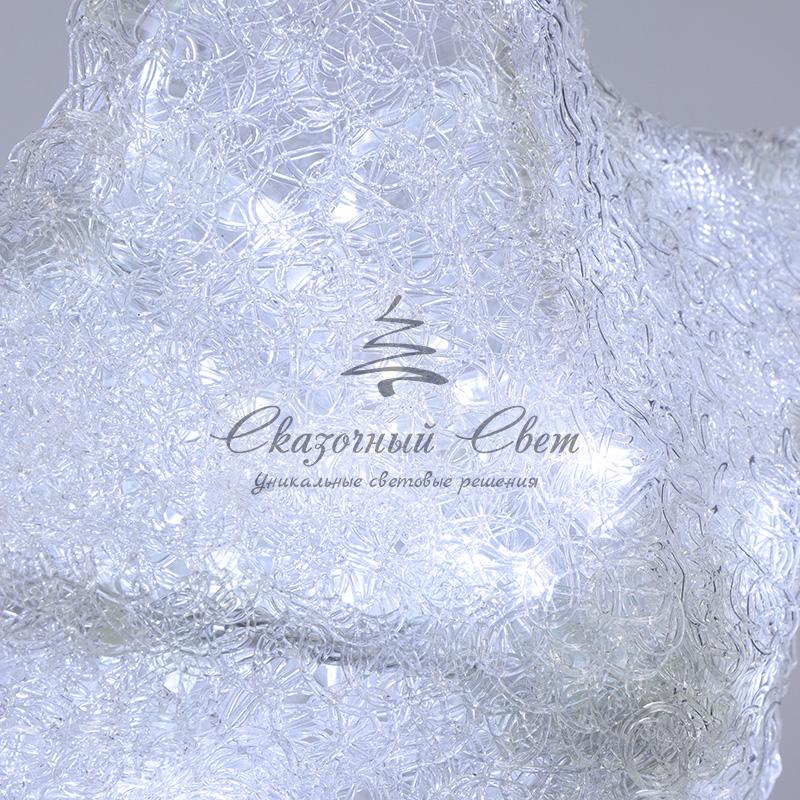 Акриловая светодиодная фигура "Звезда" 50см, со съемной трубой и кольцом для подвеса, 160 светодиодов, белая, NEON-NIGHT - Image 3