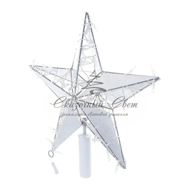 Светодиодная фигура «Звезда» 50 см, 80 светодиодов, с трубой и подвесом, цвет свечения белый NEON-NIGHT - Image 3