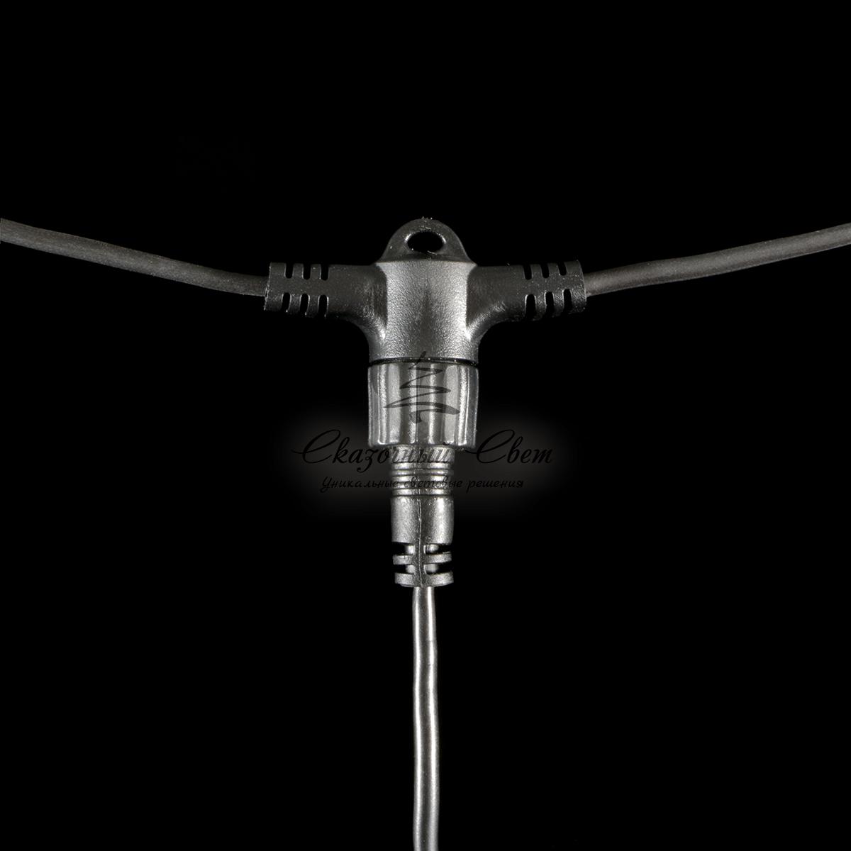 Гирлянда Тающие Сосульки 10шт по 50см, 24В, 720 Белых Светодиодов, Провод Черный ПВХ, IP55 - Image 4