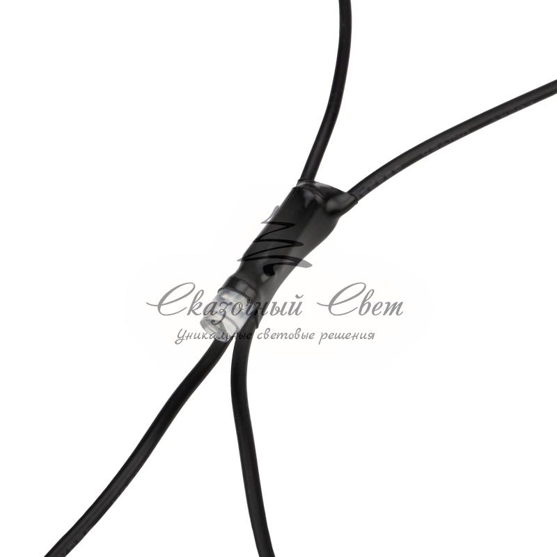Гирлянда "Сеть" 2х2х1.5м, свечение с динамикой, черный ПВХ, 136 LED, 230 В, цвет: Мультиколор - Image 4