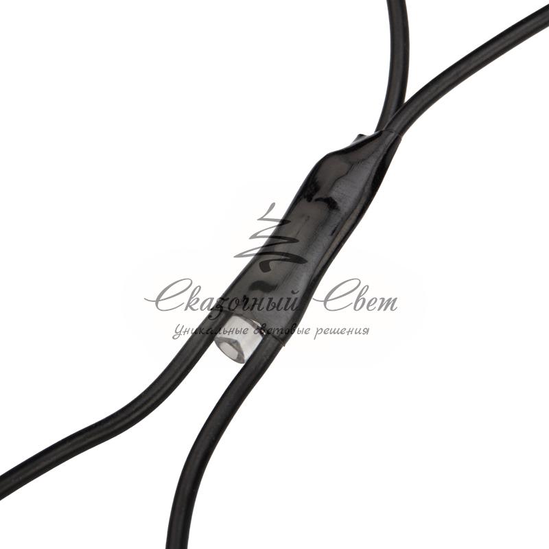 Гирлянда "Сеть" 1х1,5м, черный ПВХ, 160 LED Тёплый белый - Image 4