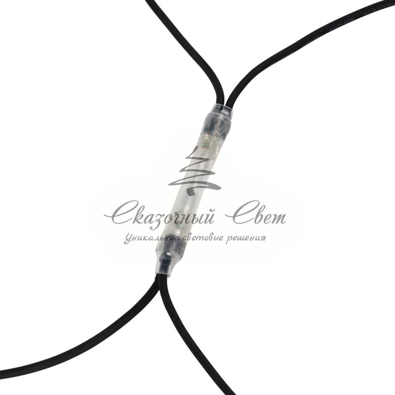 Гирлянда "Сеть" 2x3м, черный КАУЧУК, 432 LED Белые - Image 4