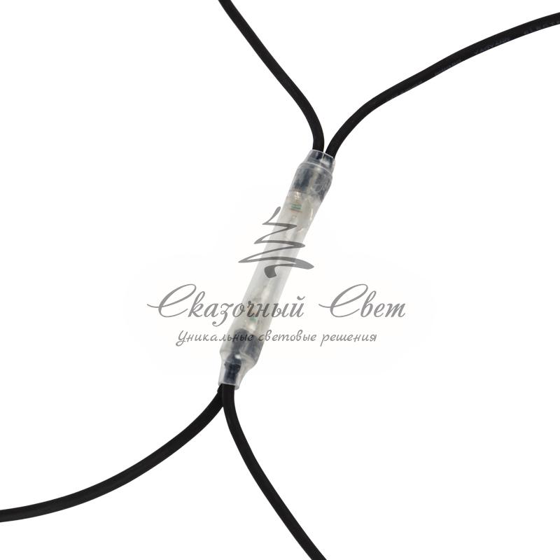 Гирлянда "Сеть" 2x4м, черный КАУЧУК, 560 LED Белые - Image 4