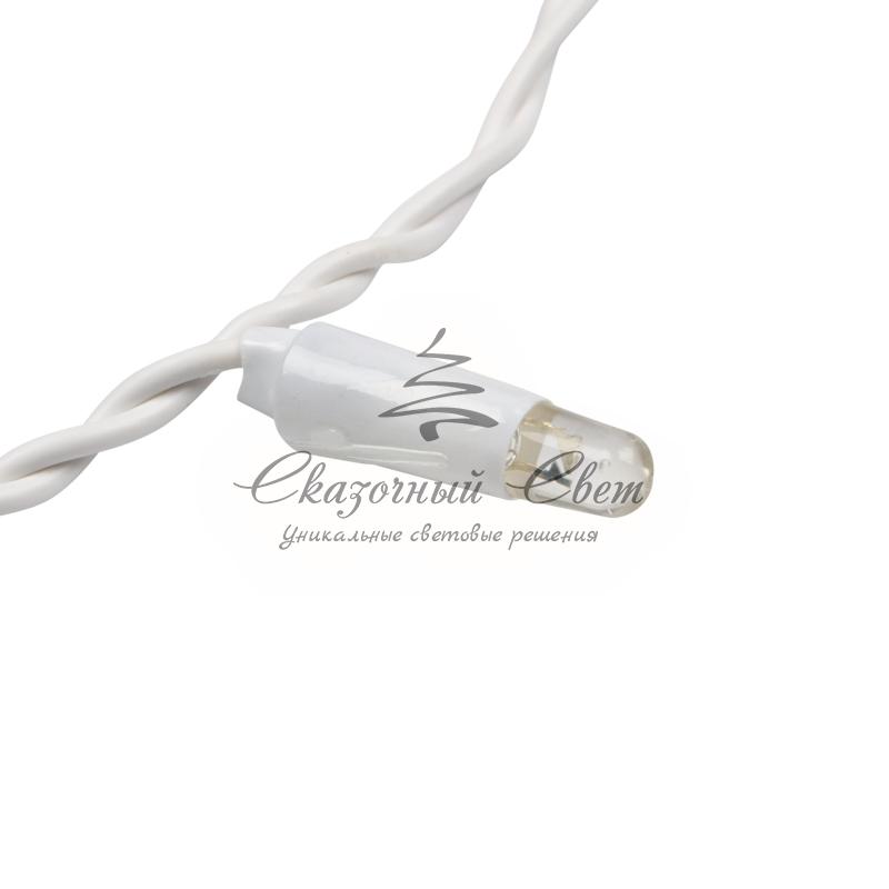 Гирлянда "Светодиодный Дождь" 2х1,5м, постоянное свечение, белый провод, 230 В, диоды ТЕПЛЫЙ БЕЛЫЙ - Image 4