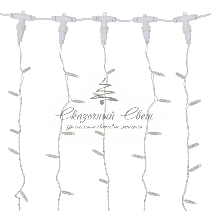 Гирлянда "Светодиодный Дождь" 2х3м, постоянное свечение, прозрачный провод, 230 В, цвет: Золото - Image 4