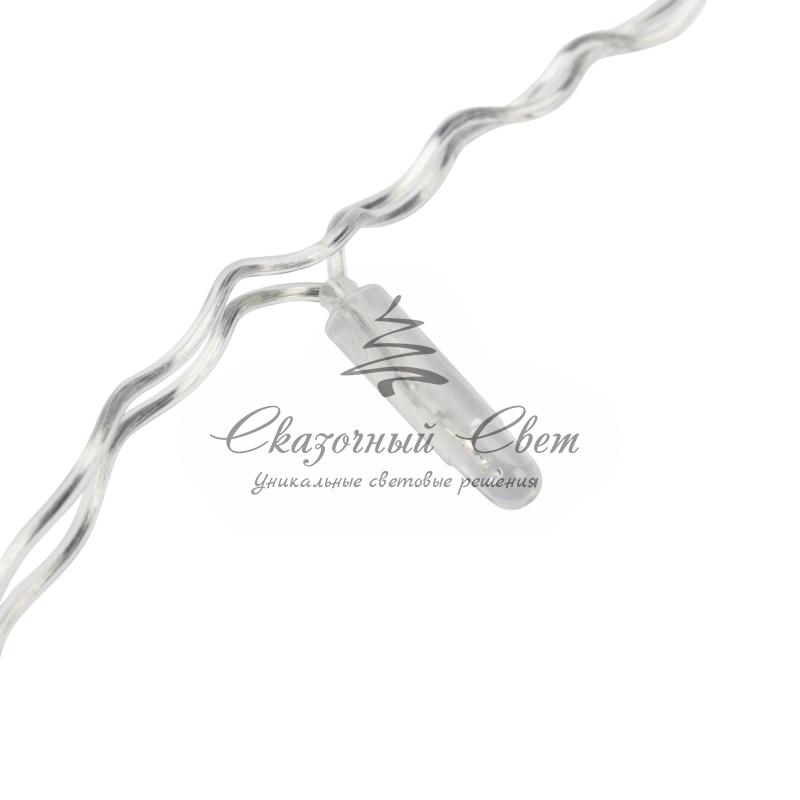 Гирлянда "Светодиодный Дождь" 2х1,5м, постоянное свечение, прозрачный провод, 230 В, цвет: Золото - Image 4