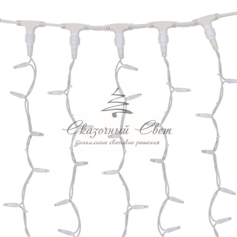 Гирлянда "Светодиодный Дождь" 2х3м, постоянное свечение, белый провод "КАУЧУК", 230 В, диоды ЗЕЛЕНЫЕ - Image 4