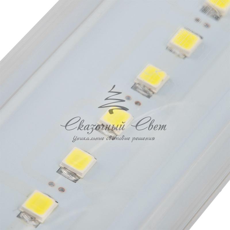 Сосулька светодиодная 30 см, 230 В, e27, двухсторонняя, 24х2 диодов, цвет диодов белый - Image 4