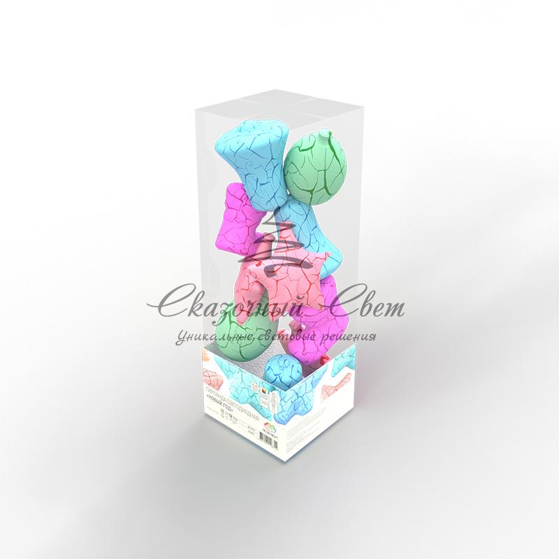 Гирлянда светодиодная «Новый год» 1,5 м, прозрачный ПВХ, 10 LED, теплый белый, питание 2 х АА (батарейки не в комплекте) - Image 4